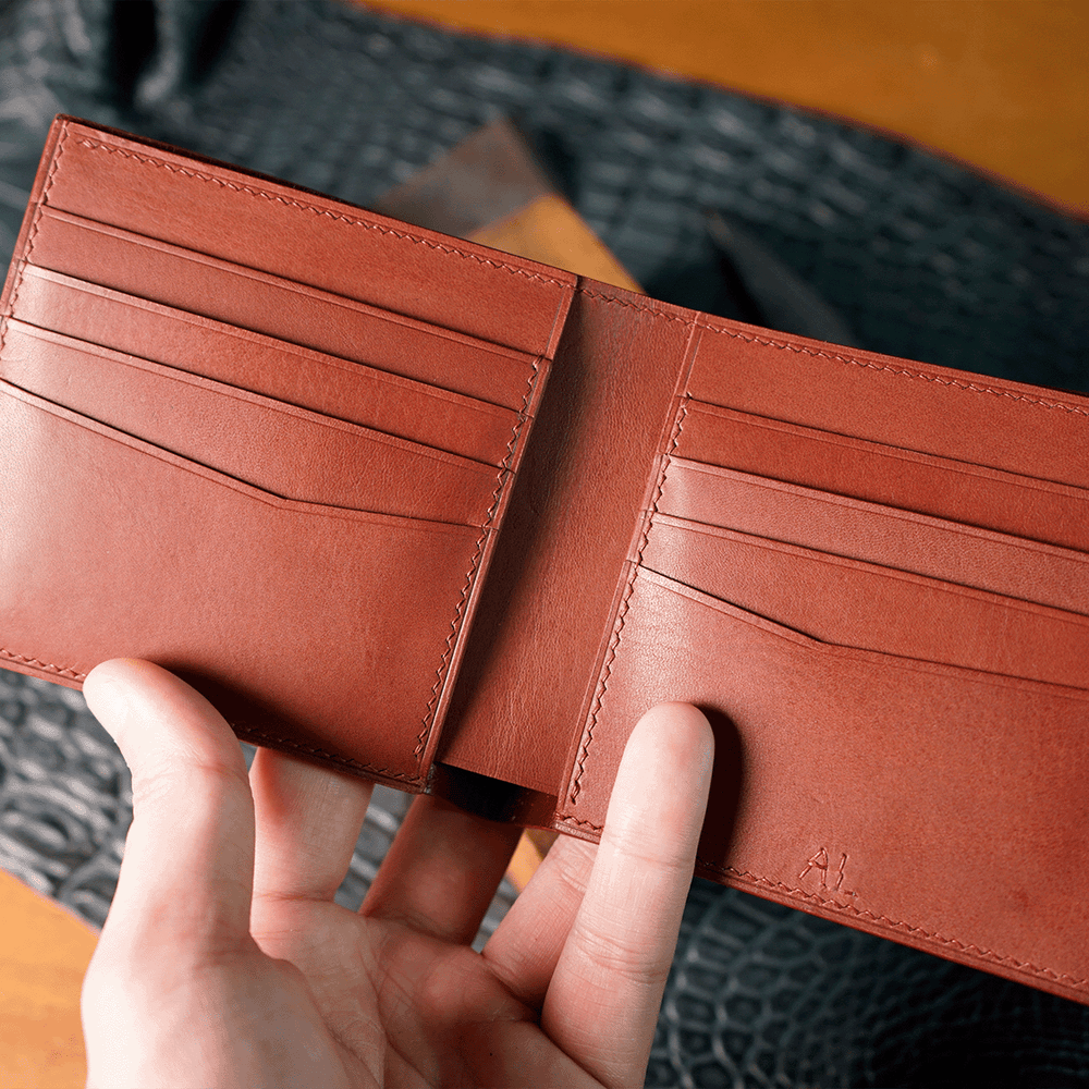 
                  
                    Leather Bifold Wallet, Bifold Wallet - 8 Slot
                  
                