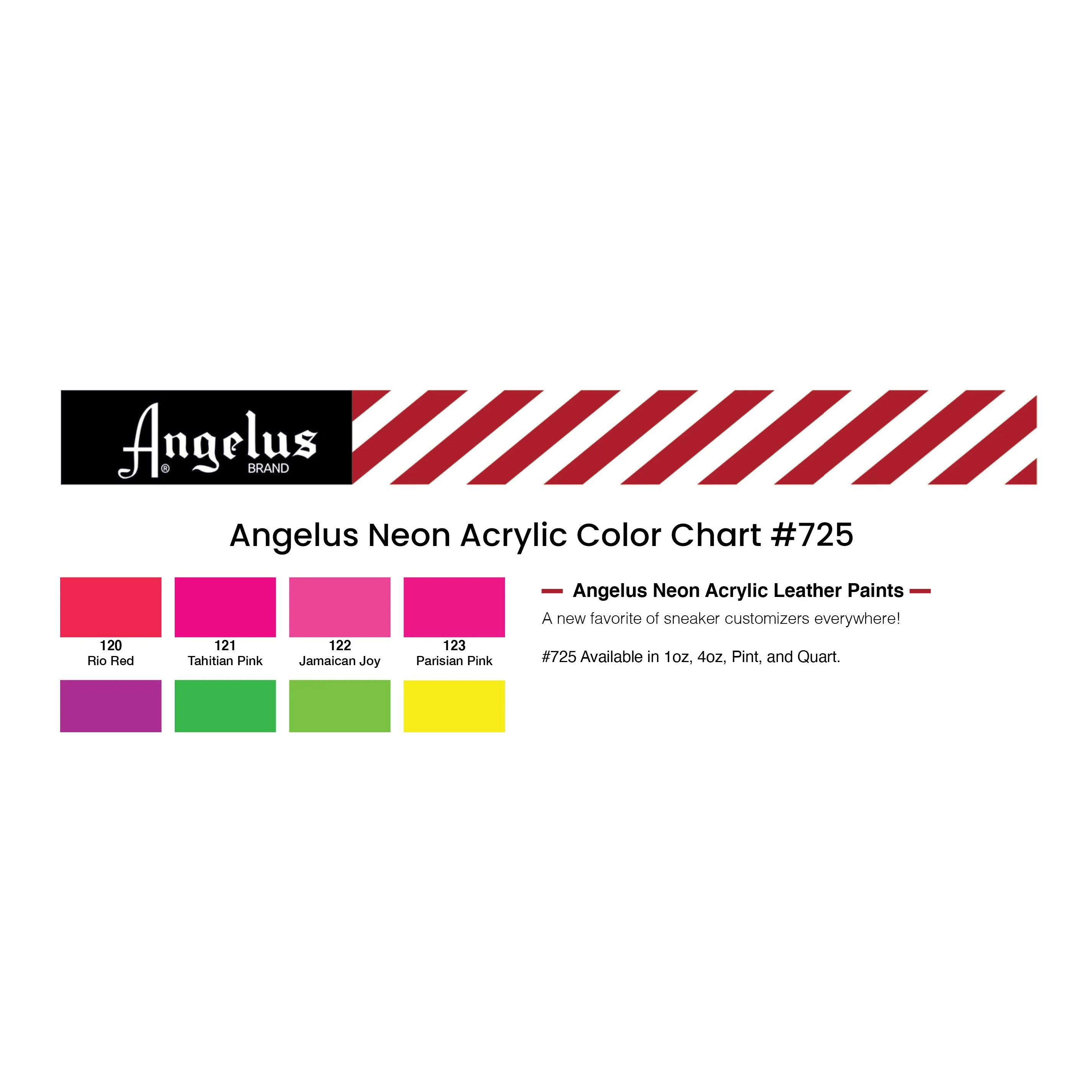 Angelus Paint Color Chart