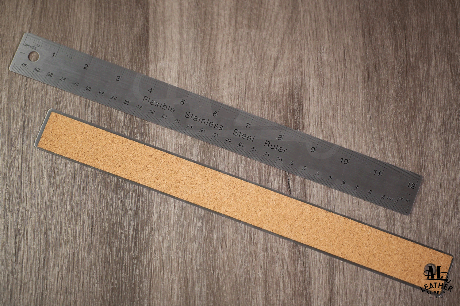 Skid Ruler Cork Back Non-Skid Ruler – AL Leather Singapore