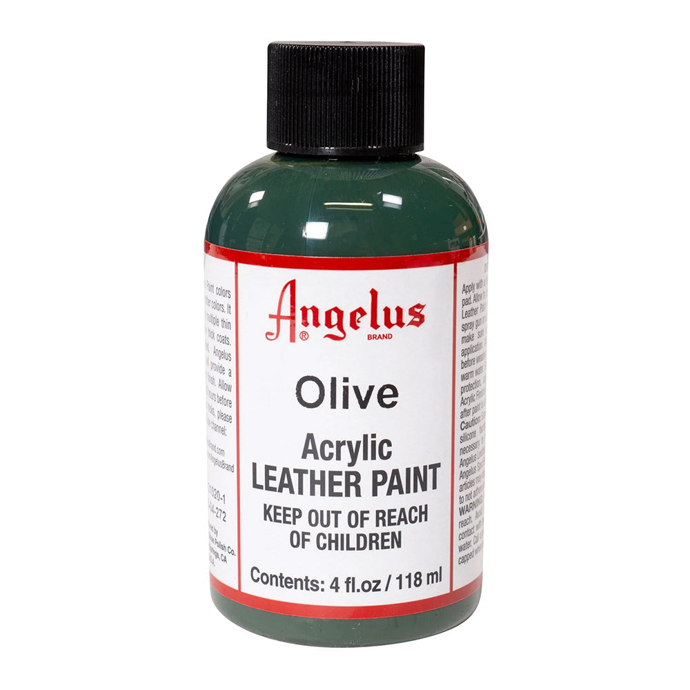 Regular acrylic paint on on sale leather