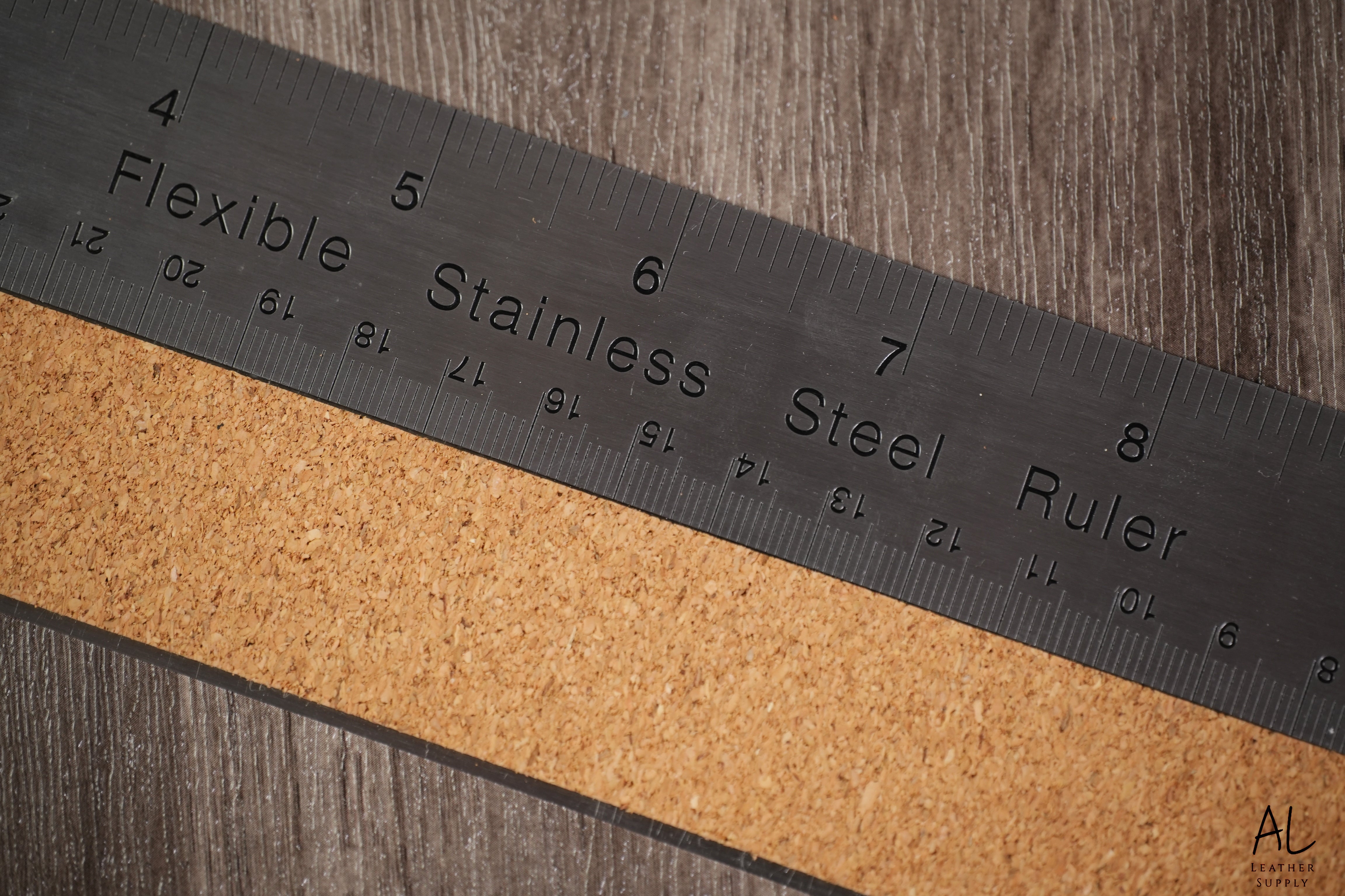 Skid Ruler Cork Back Non-Skid Ruler – AL Leather Supply